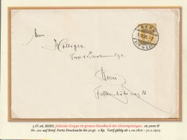 1912, Brief als Drucksache von Amsteg - Winterthur, sehr gut