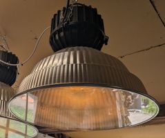 Industrielampen Hängeleuchte Metall Glas gebraucht 6 Stk