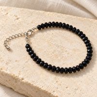 Elegantes Armband aus schwarzem Turmalin 6 mm Perlen