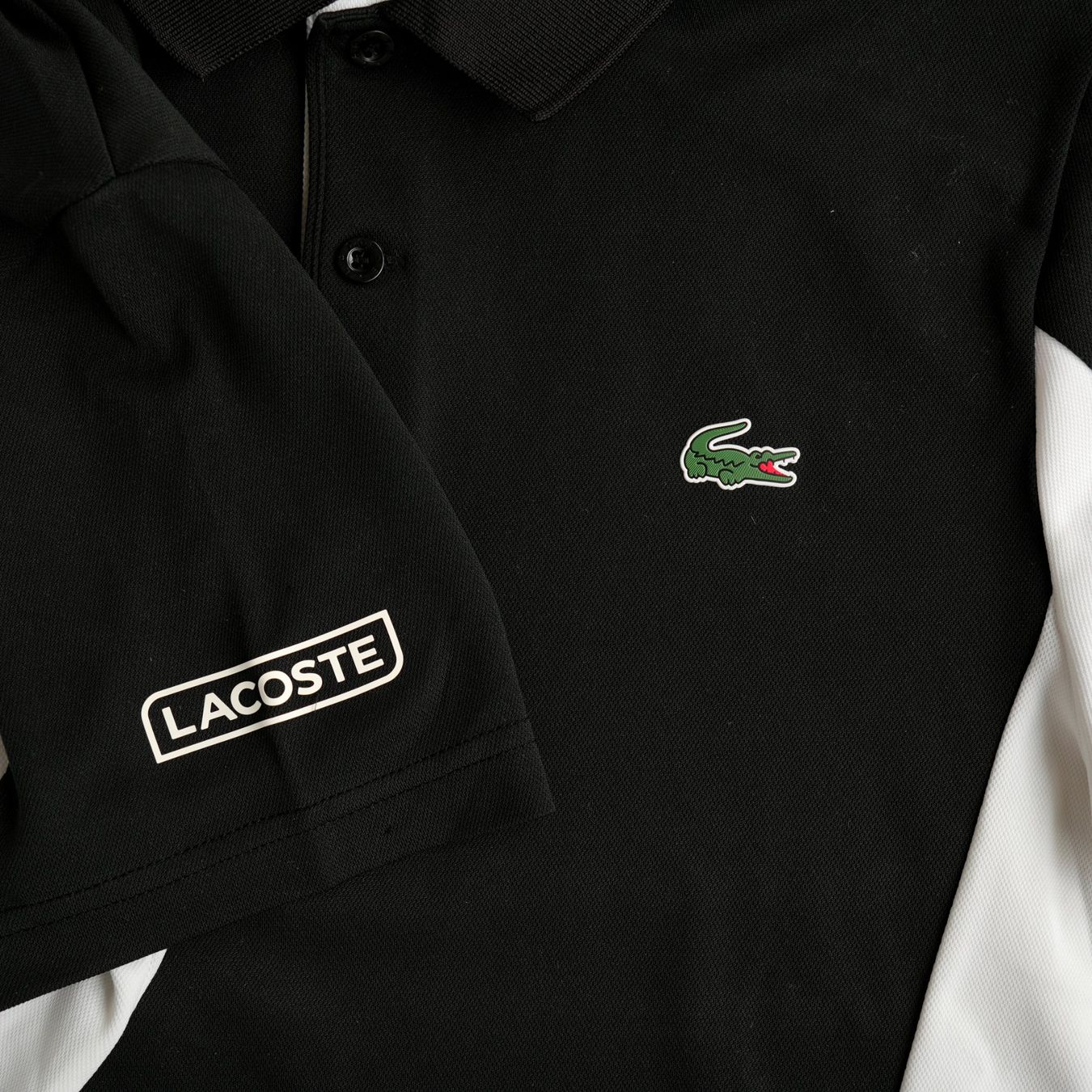 Lacoste Magliette Polo: Lacoste Sport Polo | Black & White Classic – Usato da Zürich venduto da avenlim 2
