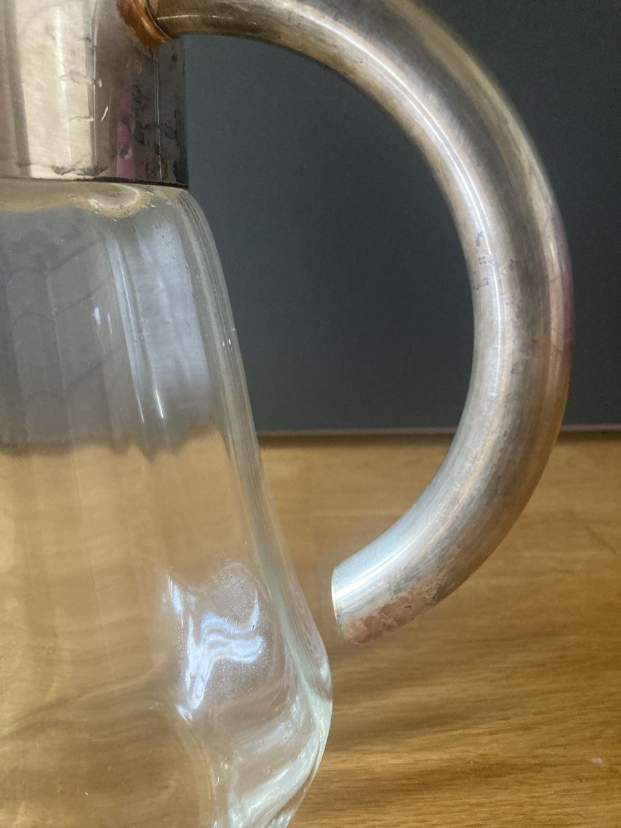 Verres: Glaskrug Silber Deckel – D'occasion à Gasel par _Smaragda 1