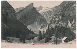 Seealpsee mit Rosszahn, gelaufen 1906
