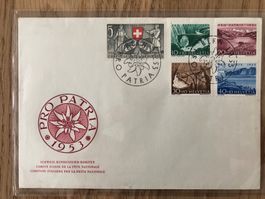 FDC Pro Patria 1953 ohne Adresse