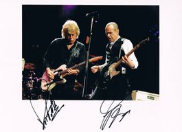 Status Quo Autogramm 20x30cm Francis Rossi & R Parfitt †2016