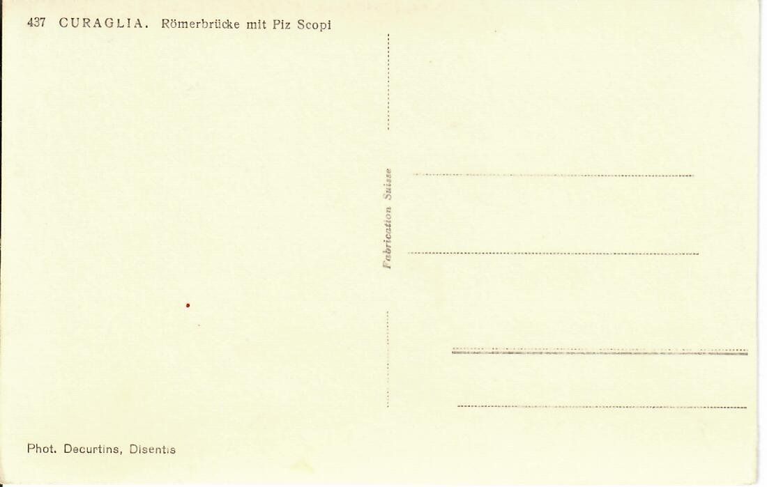 Cartoline postali: Curaglia – Usato da Hochdorf venduto da Ziegel-16 1