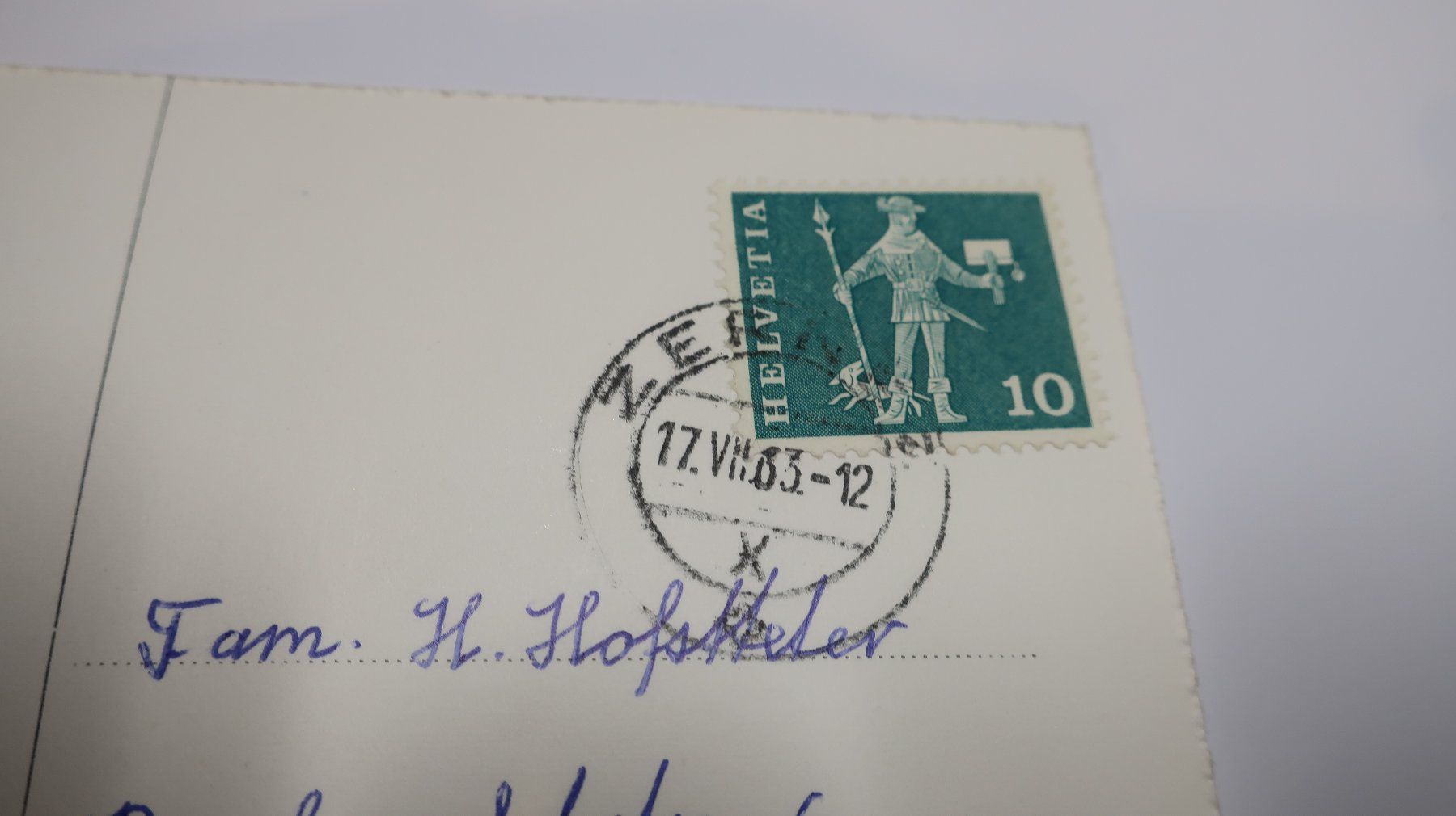 Cartoline postali: Zernez mit Piz Terza Schw.  1963 – Usato da Cormoret venduto da Pascalll2001 3