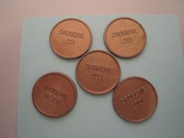 Alte Bons / Jetons von Schweizer Drogerie Meier und  Lüdi  5