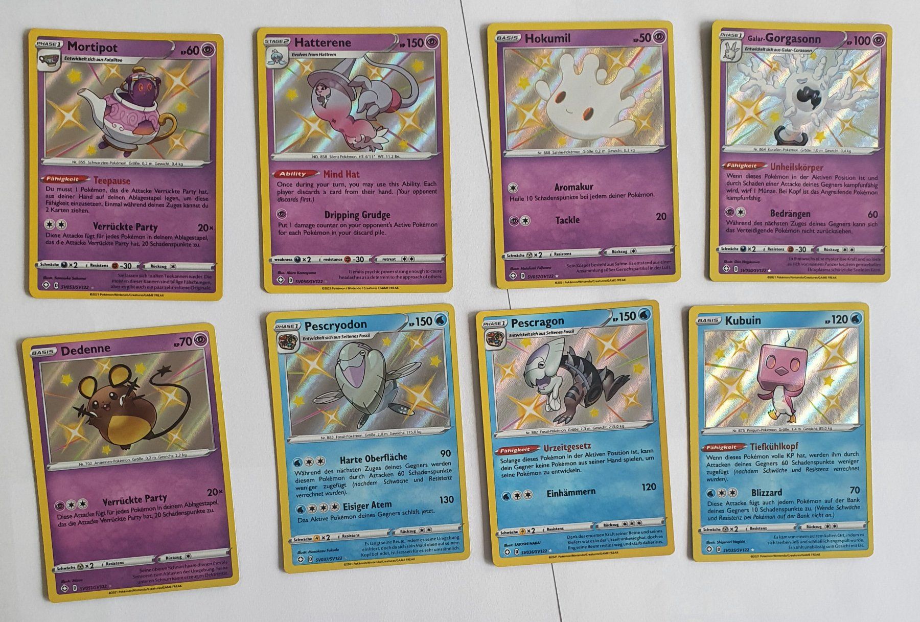 Pokémon Sammelbilder & Trading cards: 8 Baby Shiny Pokemonkarten NM – Gebraucht aus Münchenbuchsee von