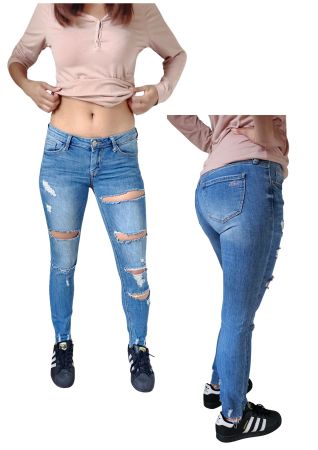 Tally Weijl Skinny Jeans – Grösse 34 – Destroyed Look
