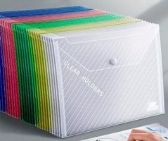 Dokumentenhüllen A4, 20er Set, transparent, verschliessbar