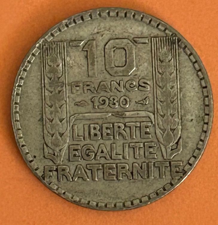 Pièce 10 Francs France Mathieu 1980 - État Parfait - Collection