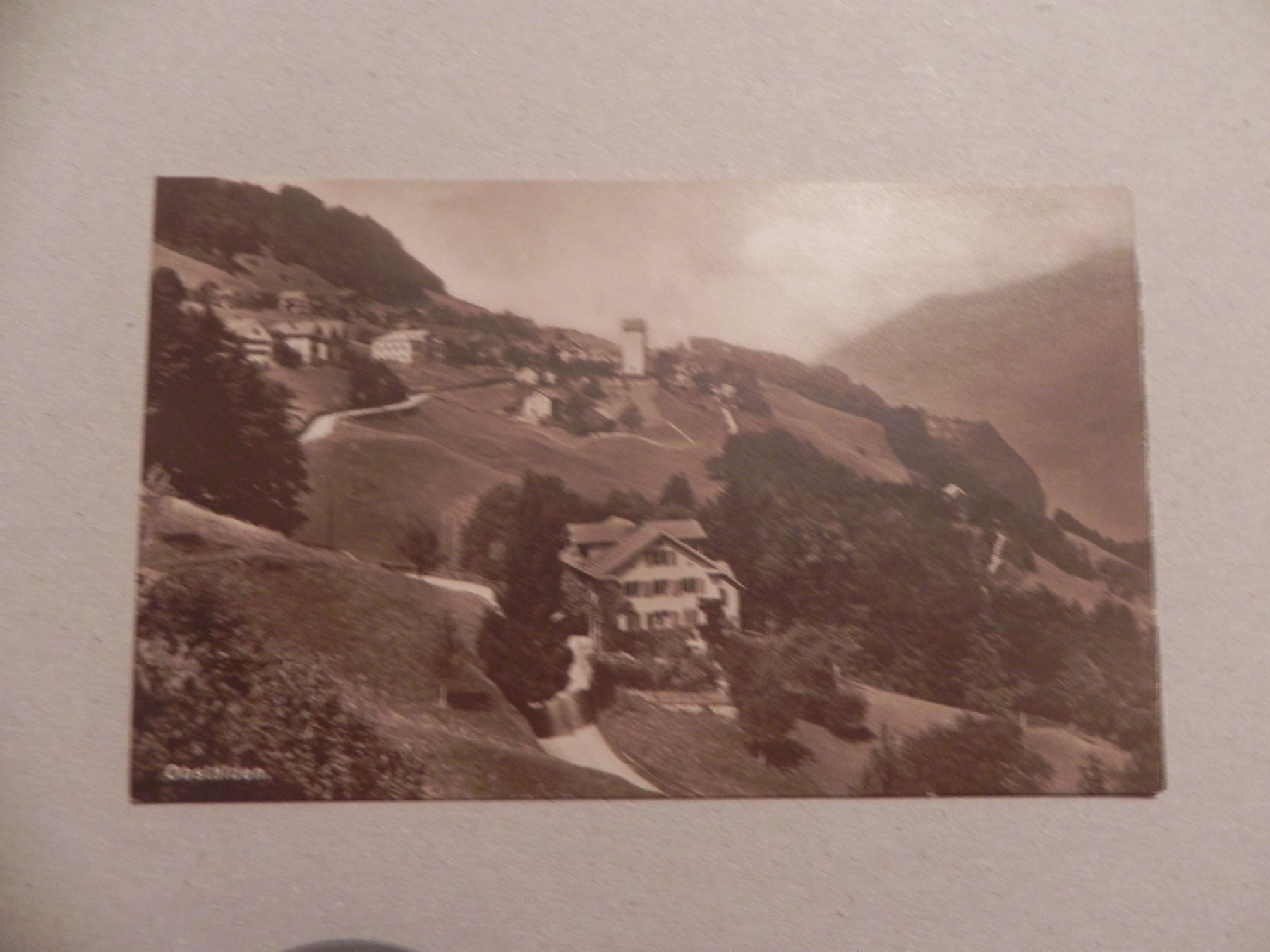 Cartoline postali: Ansichtskarte Obstalden Glarus GL 1920 – Usato da Siebnen venduto da krimsie