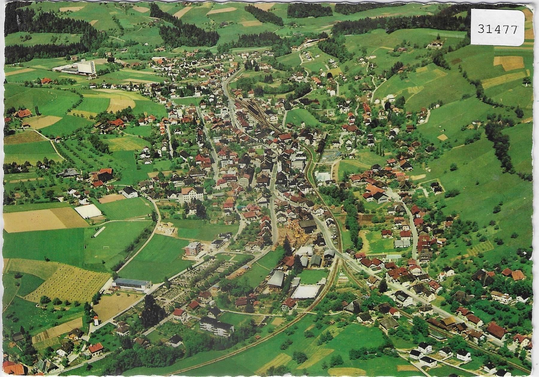 Cartoline postali: Flugaufnahme Huttwil BE – Usato da Ettingen venduto da Kartenplanet