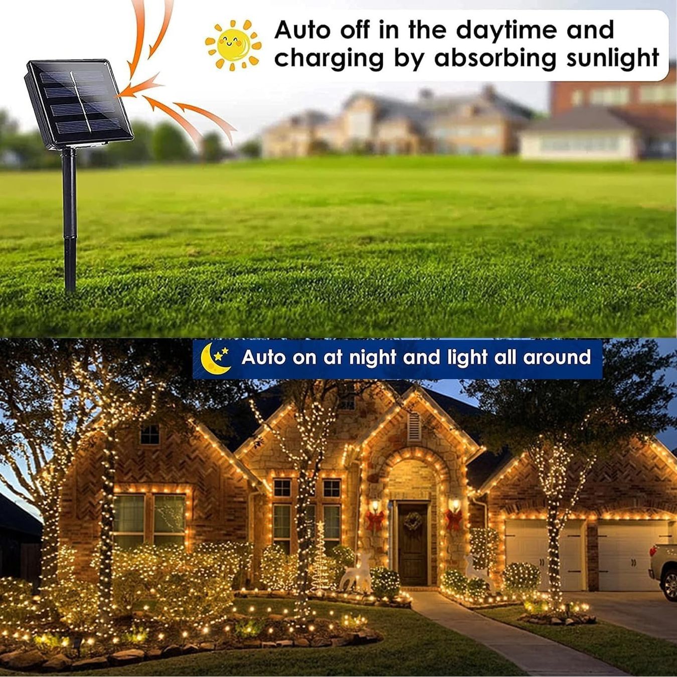 Ghirlande e barre luminose: 2x Solar Lichterkette 20m – Nuovo e nell'imballaggio originale da Nuglar venduto da SmartLiving24 5