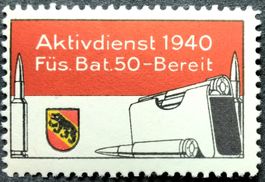 Soldatenmarke 2.WK, Füsilier Bat 50, Aufdr, Wi Inf 378
