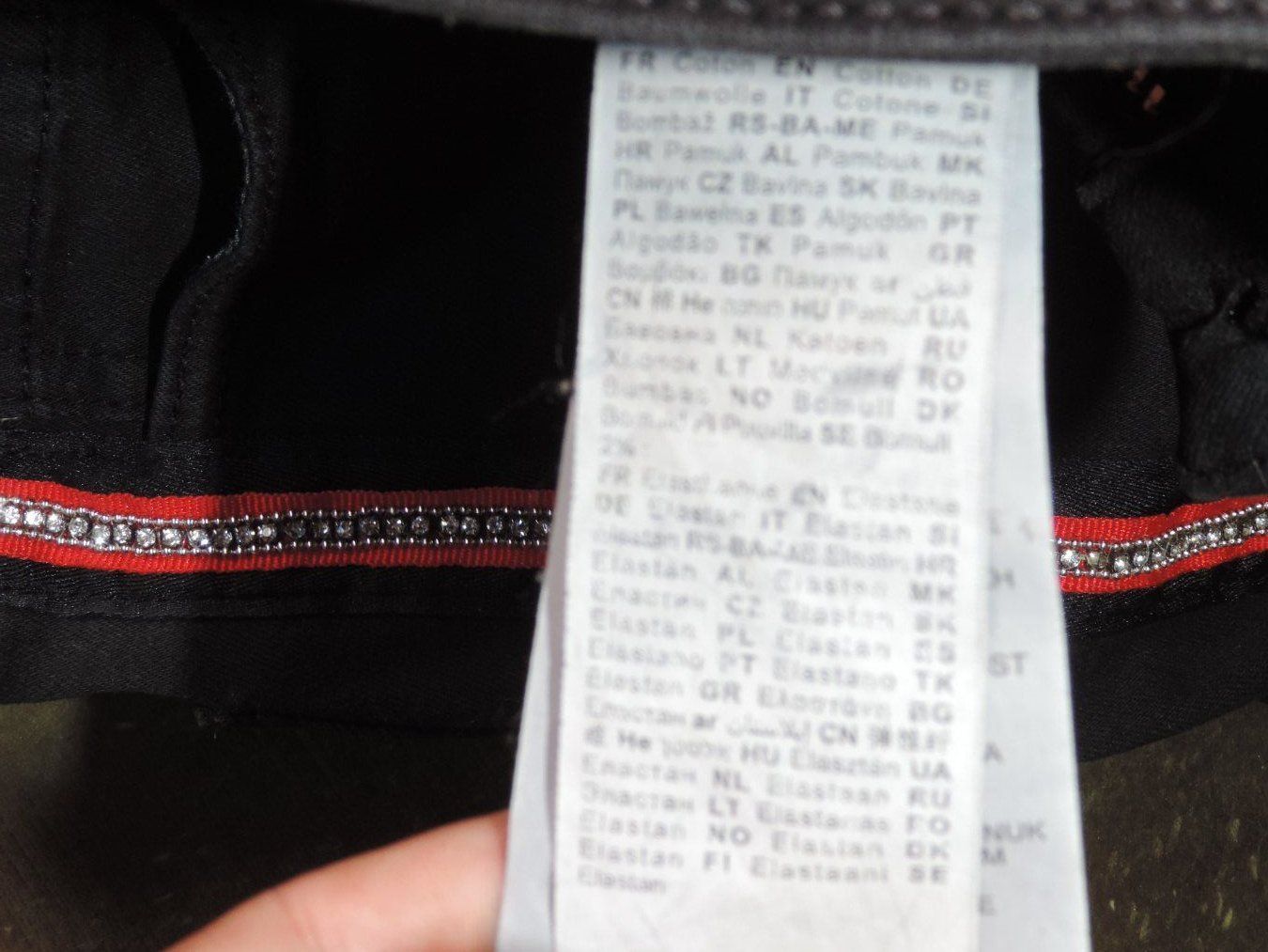 Hosen: pantalon stretch noir à strass – Gebraucht aus Genève von Axelle333 6