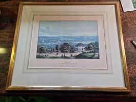 Zürich von der Waid .Schöne belebte Ansicht von Siegfried