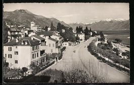 Locarno, Uferstrasse mit Ort aus der Vog