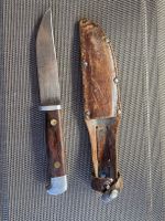 Messer mit Lederscheide Holzgriff Gebrauchter Zustand