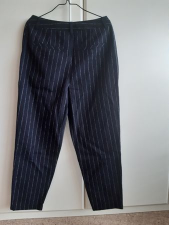 SUPERDRY - Pantalon bleu foncé ligné 28W 30L