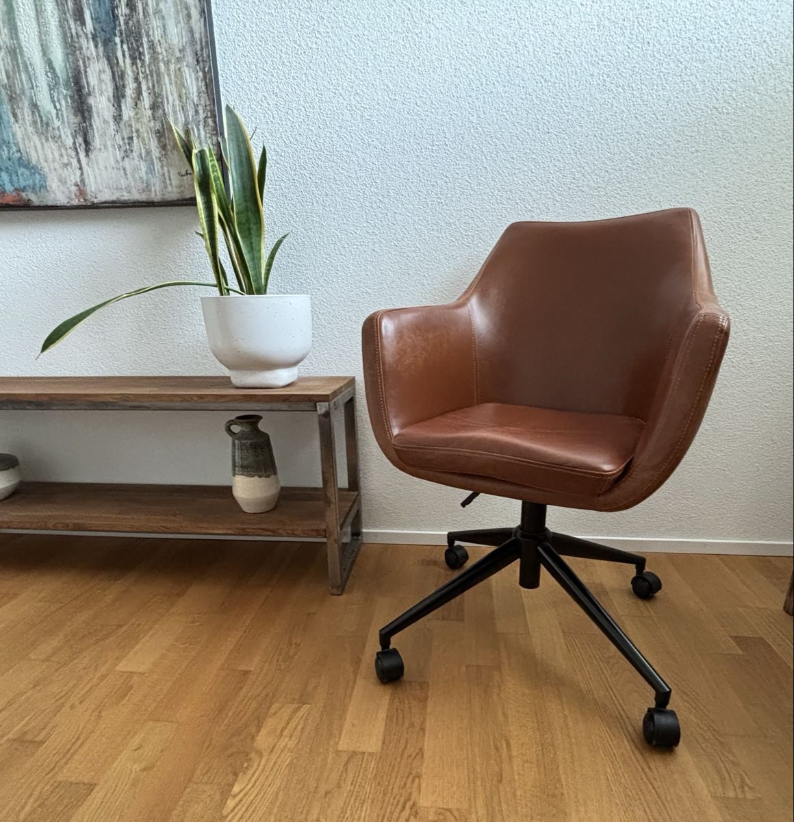 Chaises: Bürostuhl Leder – D'occasion à Bottenwil par Faebu1996