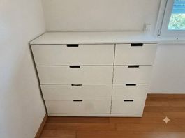 Commode IKEA NORDLI 8 tiroirs  Blanc (120 x 100 x 48 cm)