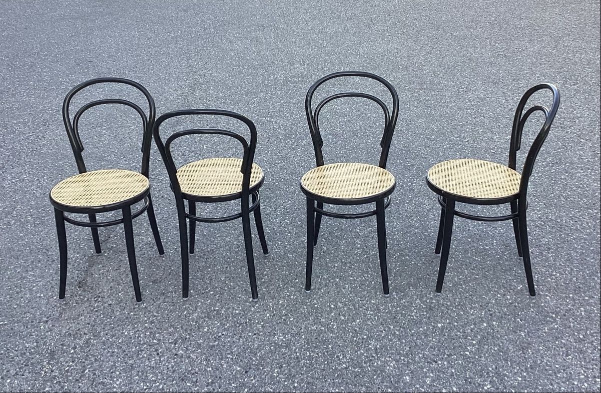 Sedie: Set: Bistrostühle mit Joncgeflecht – Usato da Burgdorf venduto da swintila 3