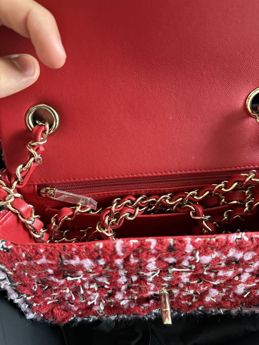 Chanel Taschen für Damen: Chanel Timeless Bag Tweed Red – Neu (gemäss Beschreibung) aus Genève von SG_73 5