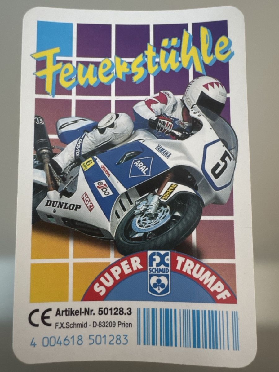 Giochi: Super Trumpf Quartett  Feuerstühle 1995 – Usato da Zürich venduto da Smarties13 1