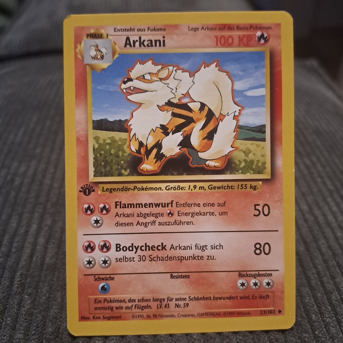 Pokémon Cartes à collectionner: Arkani, 1. Edition, Base Set 23/102 – Neuf (Voir description) à Düdingen par Ruge91
