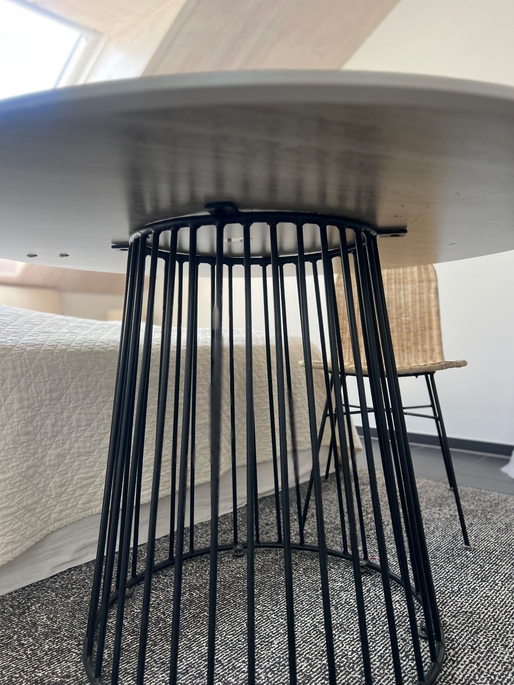 Maisons du monde Tavoli: Runder Tisch mit Metallgestell GranitOptik 120cm – Usato da Lufingen venduto da bombolulu 6