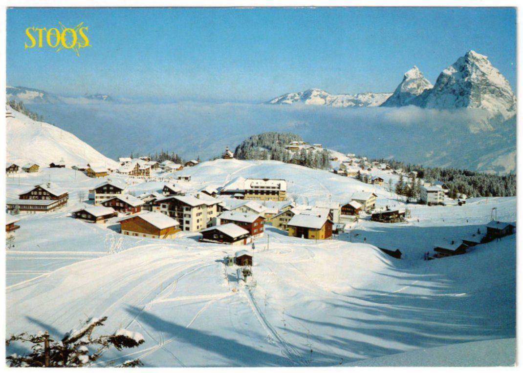 Ansichtskarten: Stoos - Skilift – Gebraucht aus Binningen von Mountainrider