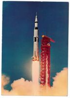 Start Saturn-V-Rakete, erste Mondlandung, gelaufen 1982