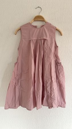 Kinder Kleid ärmellos rosa Grösse 140 ungetragen
