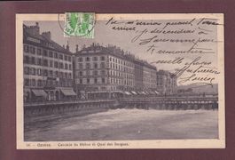 GENEVE - Quai des Bergues - Grand Bazar à la Dégringolade