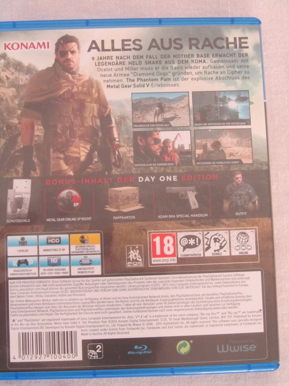 Spiele: Metal Gear Solid V The Phantom Pain PS4 gebraucht – Gebraucht aus Seengen von mikelele 1
