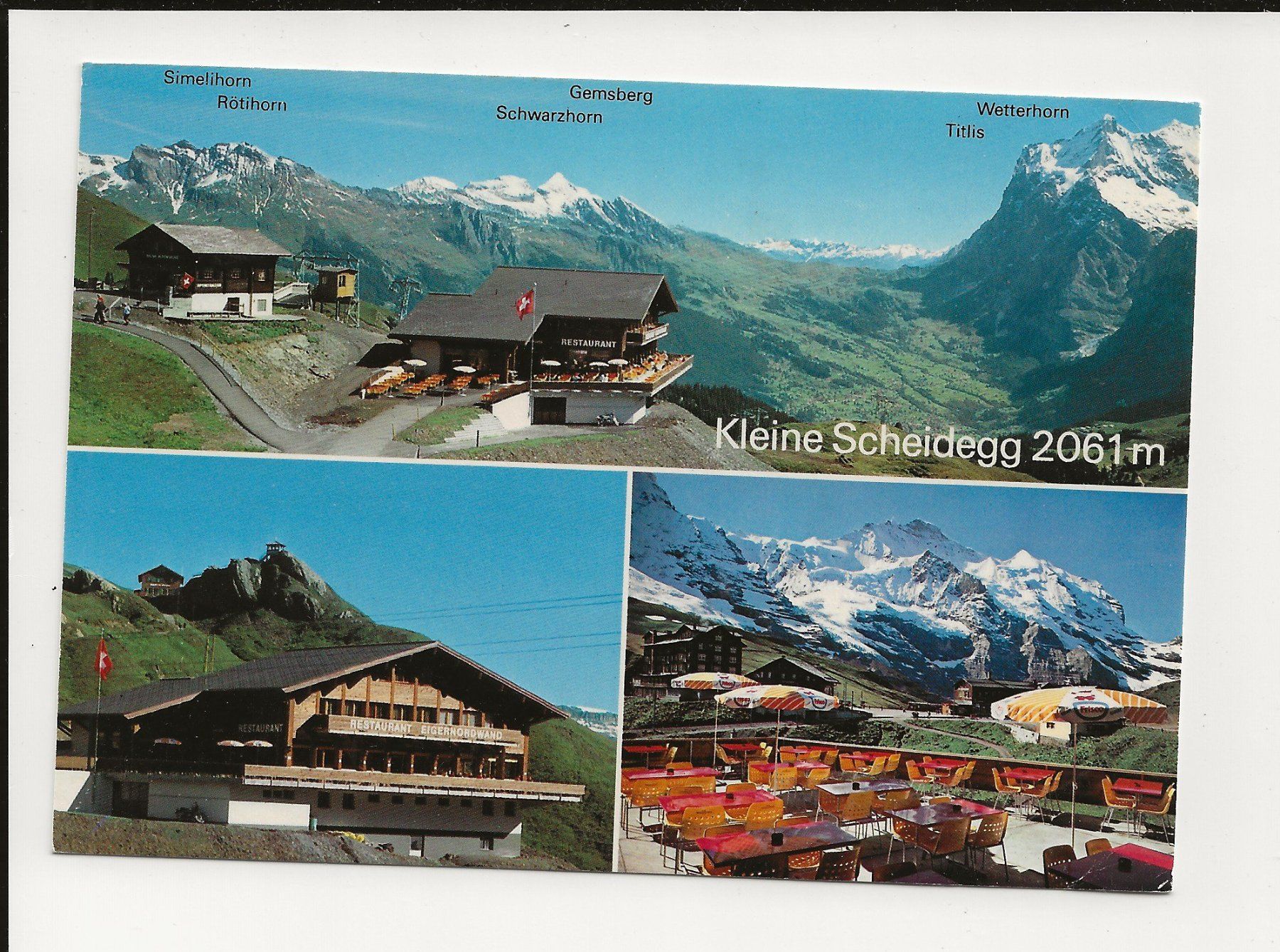 Ansichtskarten: AK 1985 Kleine Scheidegg – Gebraucht aus Greifensee von 315WDO