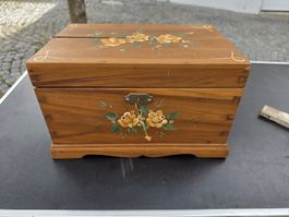 Schmuckkasten Holz handbemalt 