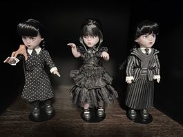 Wednesday Netflix Puppen, Living Dead Dolls, alle 3 Stück!