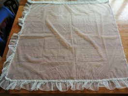 Vintage Voile-Vorhang mit Rüschen - Romantischer Look