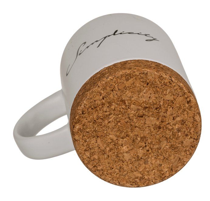 Tassen: Neuwertige Tasse mit Korkboden Simplicity – Neu und originalverpackt aus Dietikon von Beni2025 2