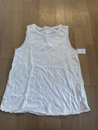 Sommertop Gr. 152, Mädchen T-Shirt, weiss, neuwertig
