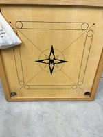 Mühle Carrom Brett Holz sehr guter Zustand