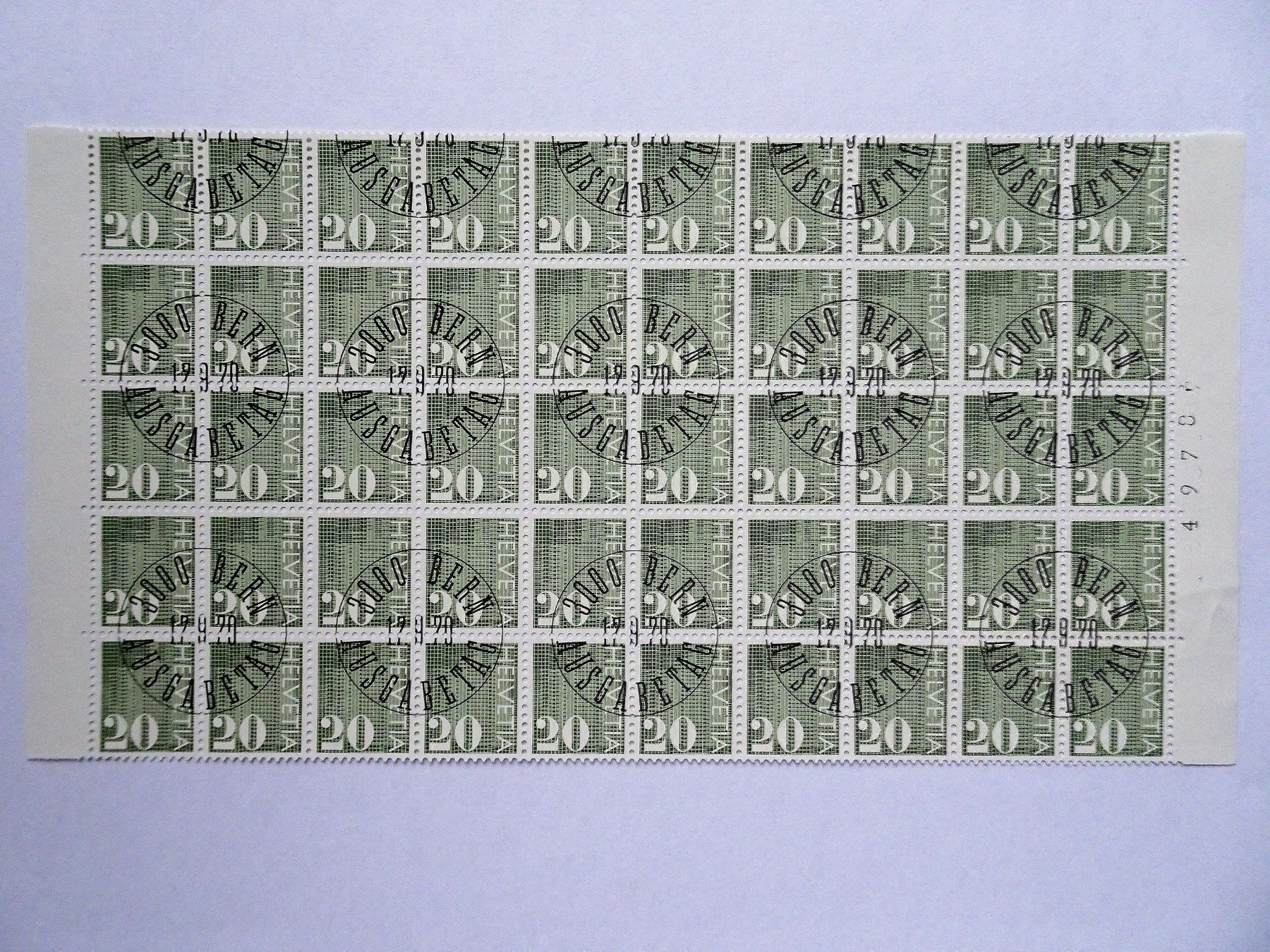 Tous les timbres: 1970 Rollenmarken – Neuf (Voir description) à Aadorf par Chnorli-Furz