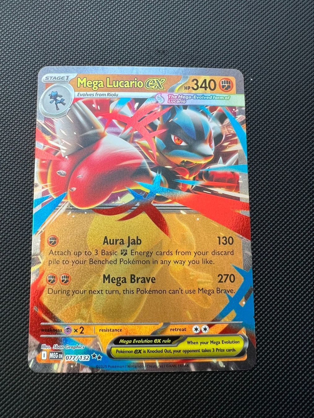 Pokémon Carte collezionabili: Mega Lucario ex 077/132 MEG – Nuovo (secondo la descrizione) da St-Blaise venduto da Ralphro