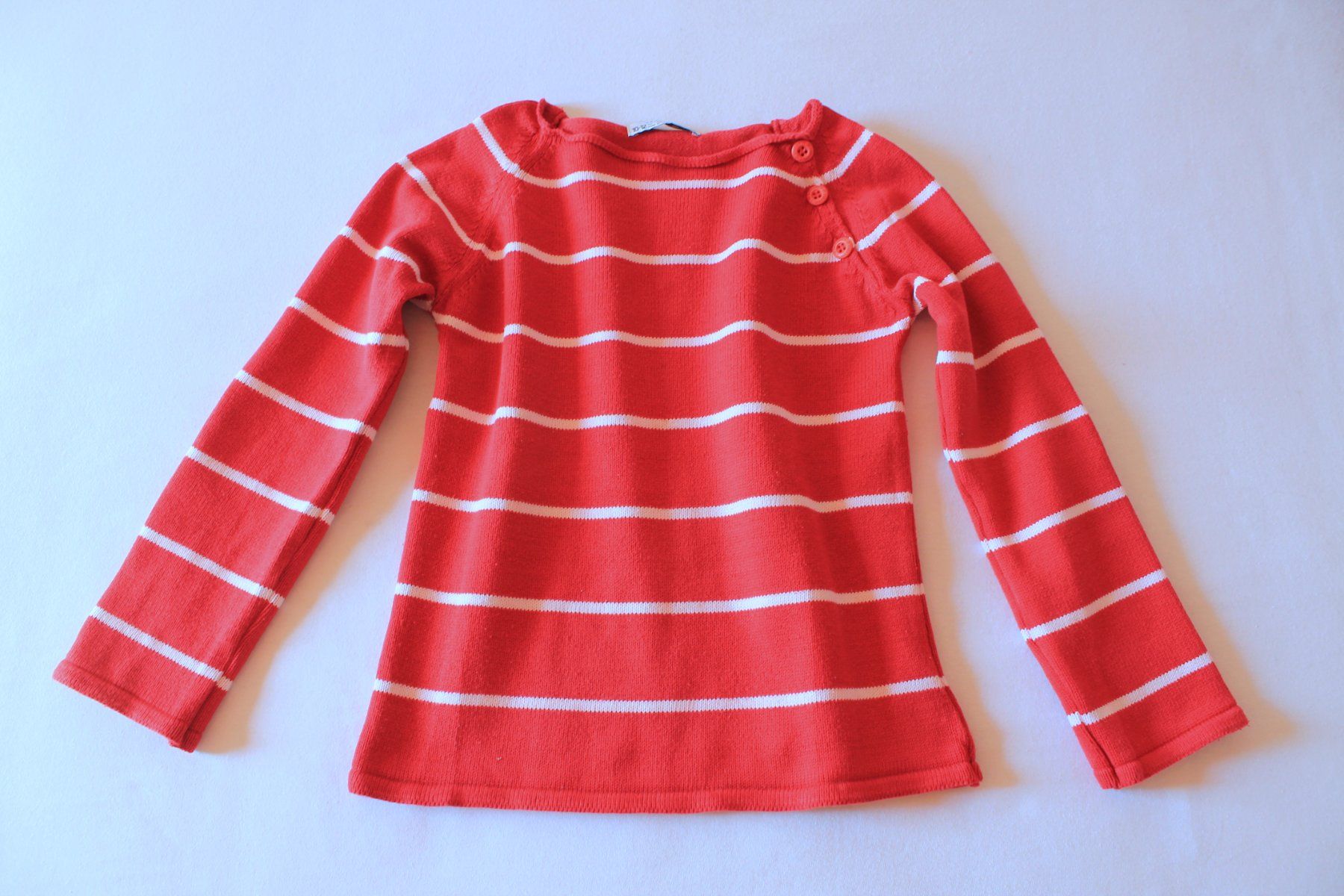Zara Maglioni & Felpe: Zara * Streifen PULLOVER mit Knopfleiste  134 – Usato da Rebstein venduto da Lunipu