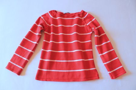 Zara * Streifen PULLOVER mit Knopfleiste  134