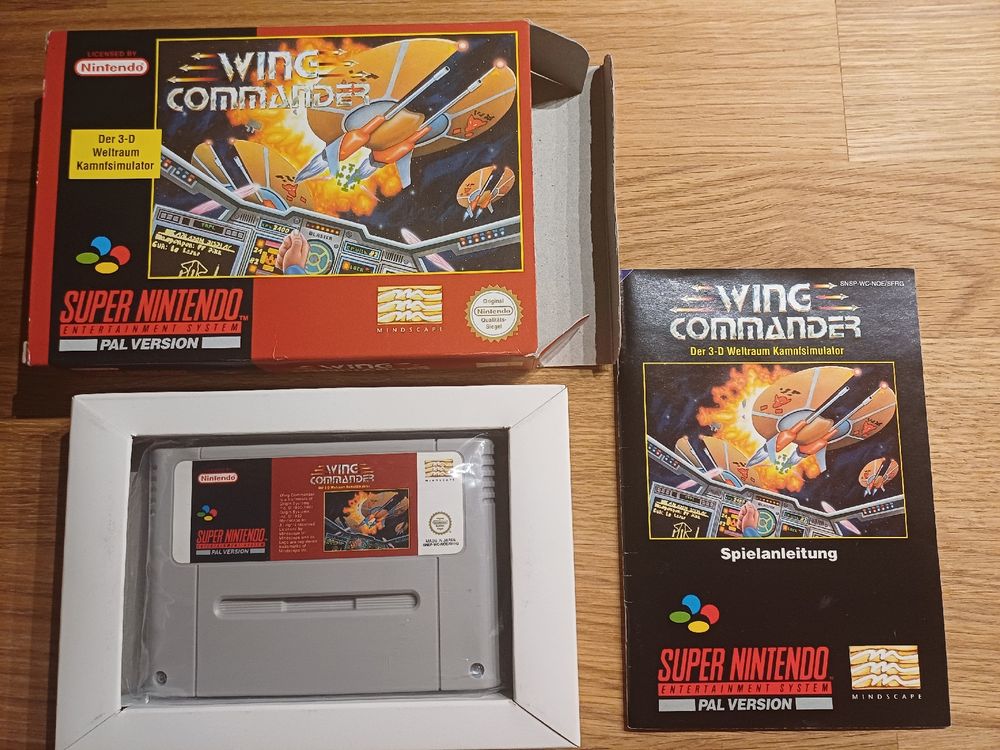 Nintendo Giochi: Wing Commander Super Nintendo SNES OVP Spiel Pal Version  – Usato da Aarau venduto da Kaesekuchen2000