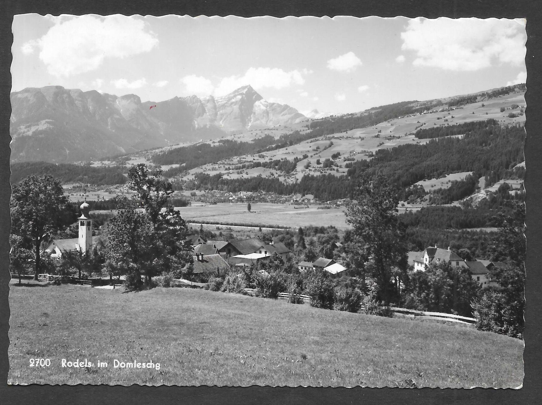 Cartoline postali: Rodels im Domleschg Dorfansicht – Usato da Olten venduto da clotaldi