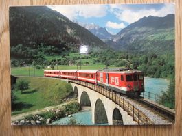 Furka-Oberalp-Bahn bei Fiesch 30.7.1971